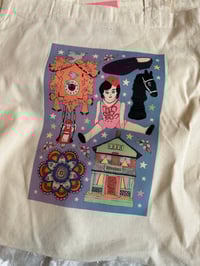 Image 12 of Alphabet, Tattoo and Iconic Figures Tote Bag 