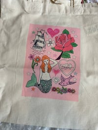 Image 15 of Alphabet, Tattoo and Iconic Figures Tote Bag 