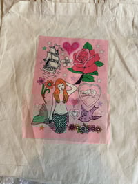 Image 19 of Alphabet, Tattoo and Iconic Figures Tote Bag 