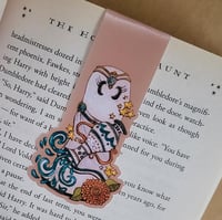Image 2 of Magnetic Bookmark--Ms. Swoopy Ghost as Aquarius Zodiac