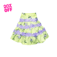 Image 1 of CANDY MAXI FLOWER SKIRT