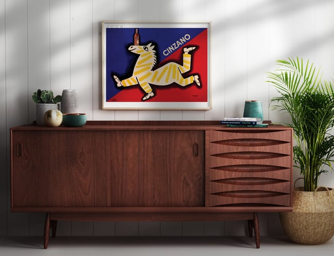 Raymond Savignac | Cinzano |1951 | VINTAGE ADS | WALL ART PRINT | VINTAGE POSTER