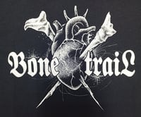 Image 3 of Bone Trail Logo  - Black t-shirt / beige print  - Bone Trail Apparel