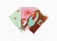 "Festive" A6 3x Card Set