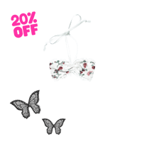 CANDY WHITE FLOWER NECK TIE TOP