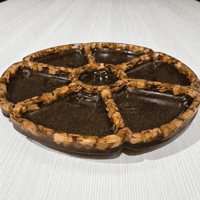 Image 2 of Handcrafted Resin & Artificial Stone Serving Tray - 30 cm | Oak Wood Chips Inside Product
