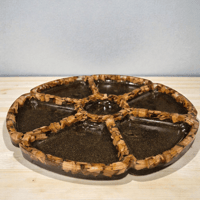 Image 4 of Handcrafted Resin & Artificial Stone Serving Tray - 30 cm | Oak Wood Chips Inside Product