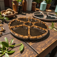 Image 5 of Handcrafted Resin & Artificial Stone Serving Tray - 30 cm | Oak Wood Chips Inside Product