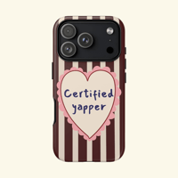 Image 2 of Certified Yapper Burgundy Phone Case