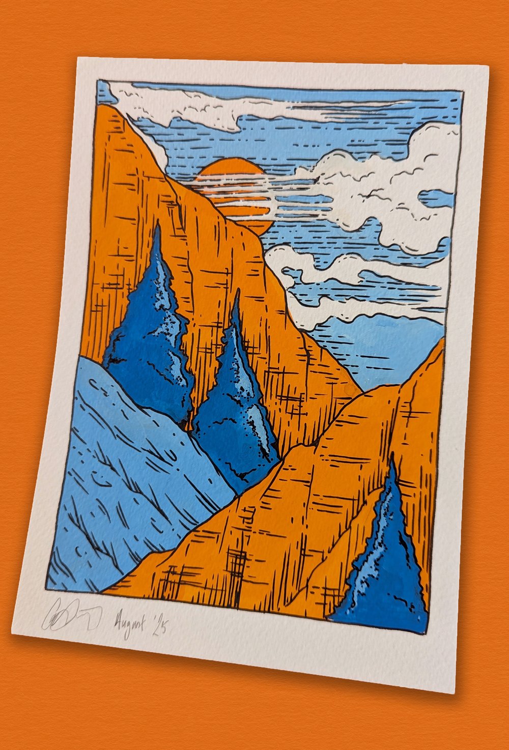 Image of Gouache Mountain Study II