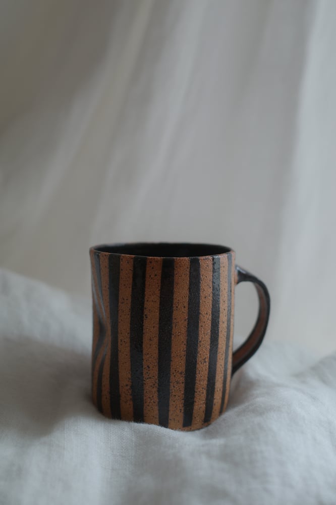 Image of Coffee Tea Mug | Firewood Stripe