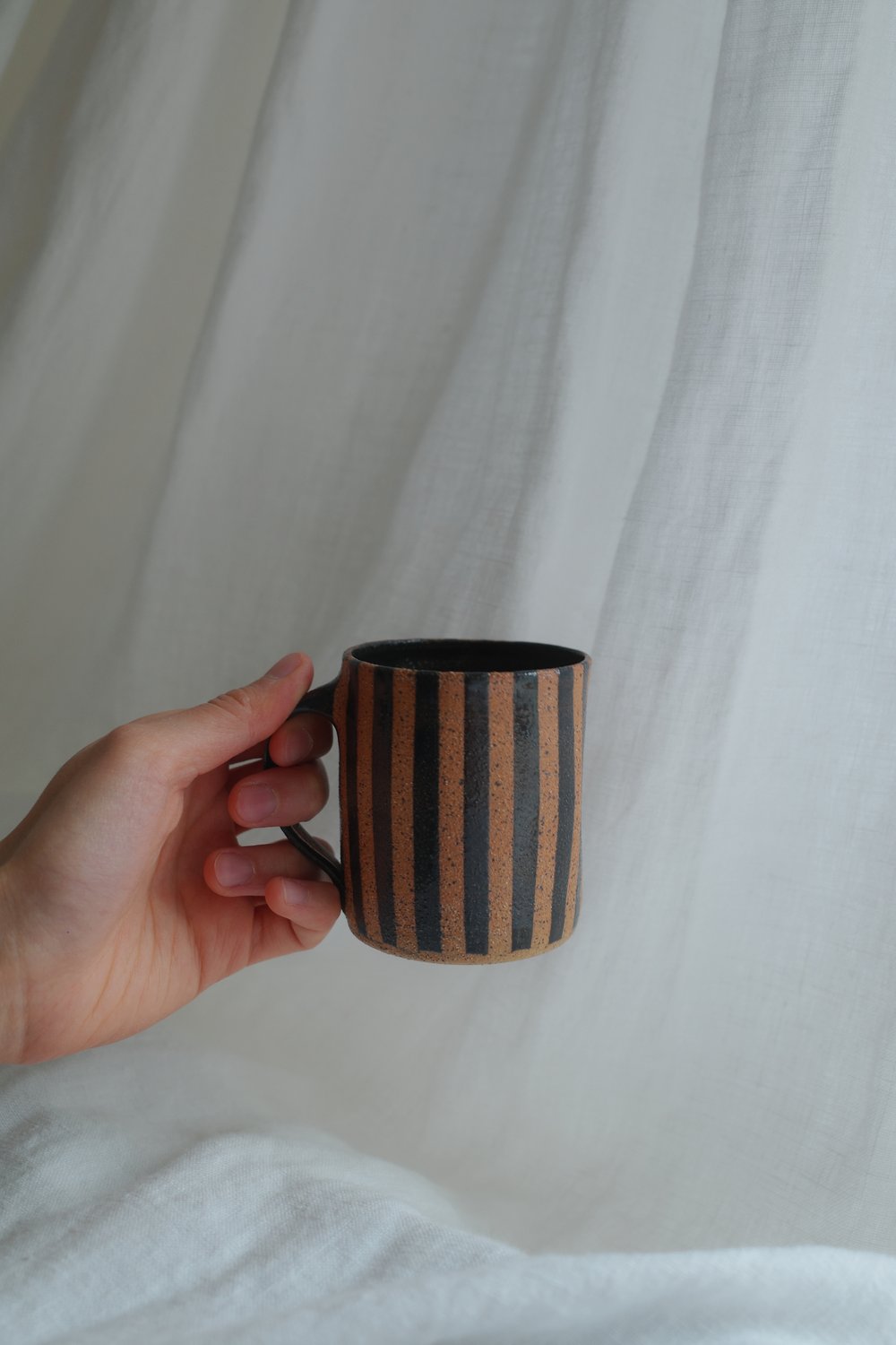 Image of Coffee Tea Mug | Firewood Stripe