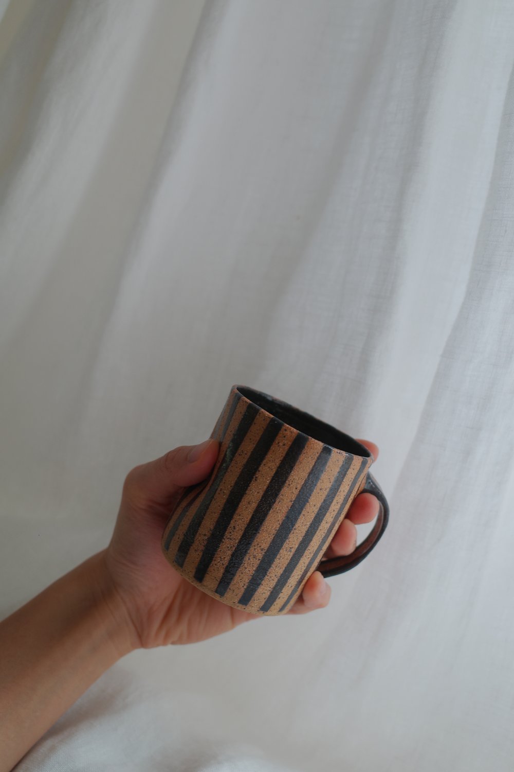 Image of Coffee Tea Mug | Firewood Stripe