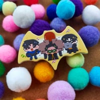 Image 1 of Robins Wooden Magnet