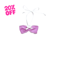 CANDY MAGENTA NECK TIE TOP