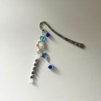 Image 1 of Stray Kids "KARMA" Bookmark | Sky Blue Heart & Star Bookmark