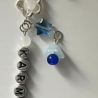 Image 4 of Stray Kids "KARMA" Bookmark | Sky Blue Heart & Star Bookmark