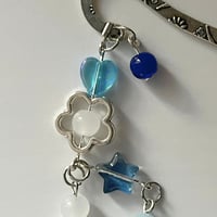 Image 5 of Stray Kids "KARMA" Bookmark | Sky Blue Heart & Star Bookmark