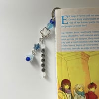 Image 2 of Stray Kids "KARMA" Bookmark | Sky Blue Heart & Star Bookmark