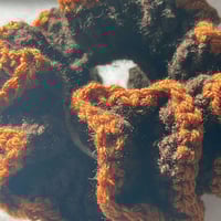 Image 3 of Fudge Toffee Crochet Scrunchie | Bookish Comfort Hair Accessory