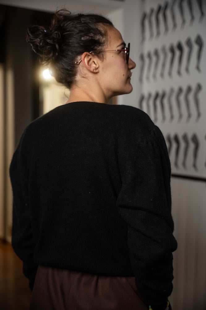 Image of Maglione nero lurex