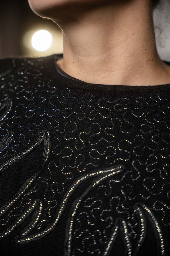 Image of Maglione nero lurex