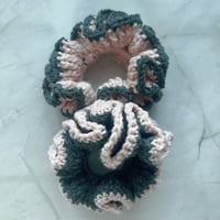 Image 1 of SKZ "Do It" Crochet Scrunchie Set | Pink & Gray Hair Scrunchie Duo