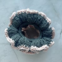 Image 5 of SKZ "Do It" Crochet Scrunchie Set | Pink & Gray Hair Scrunchie Duo