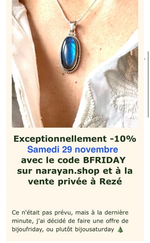 Image of 10% de remise samedi 29 novembre