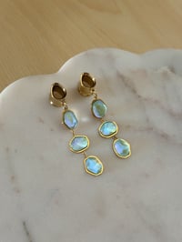 Image 5 of Mint Green Northern Lights Dangles (Gold)
