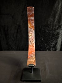 Image 3 of Blood Moon - rough Red Japser Crescent Moon