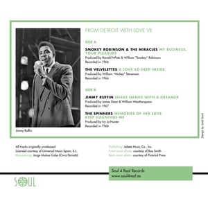 Image of From Detroit With Love VII - Smokey & The Miracles/Velvelettes/Jimmy Ruffin - Mailing 8th December