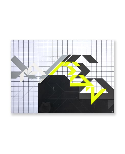 Image of Yellow Grid, Unique Print