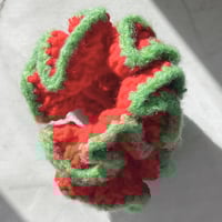 Image 3 of Strawberry Fields Crochet Scrunchie | Sweet & Spicy Hair Tie