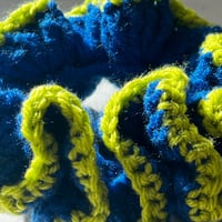 Image 4 of Blueberry Lime Crochet Scrunchie | Sweet & Zesty Hair Tie