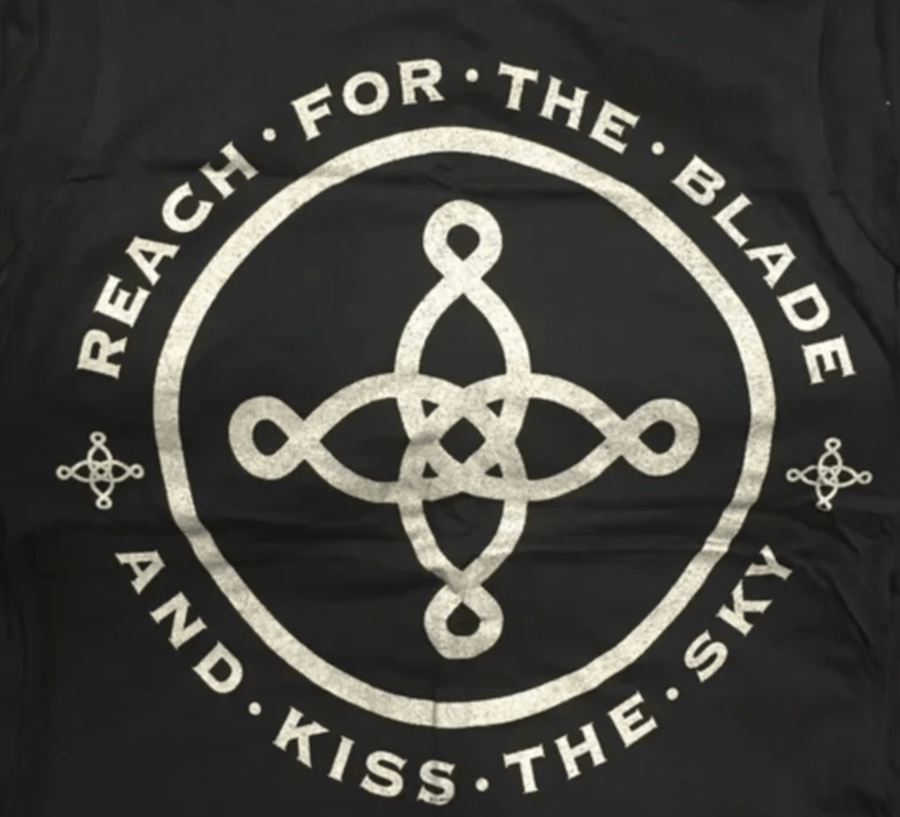 Image of Reach for the Blade Shirt. MENS AND LADIES