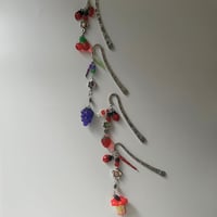 Image 1 of Bookmark Bestie Duo | Matching Fruit Charm Bookmarks for Readers