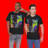 Image 4 of THE WEATHER IS HAPPENING BOSTON NEXRAD DOPPLER RADAR UNISEX CREW NECK T-SHIRT