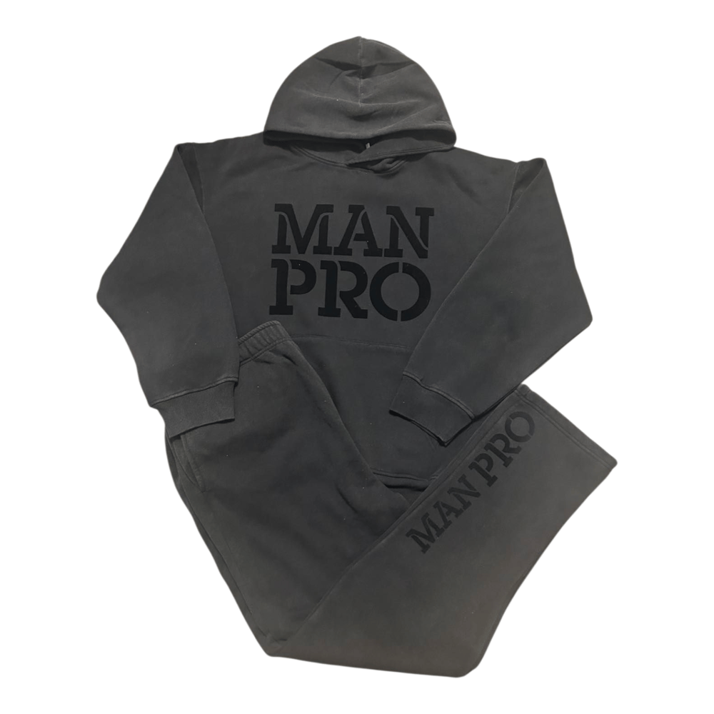 Image of MAN PRO Acid-Wash Hoodie Set