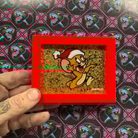 Santa Jerry mini glass painting