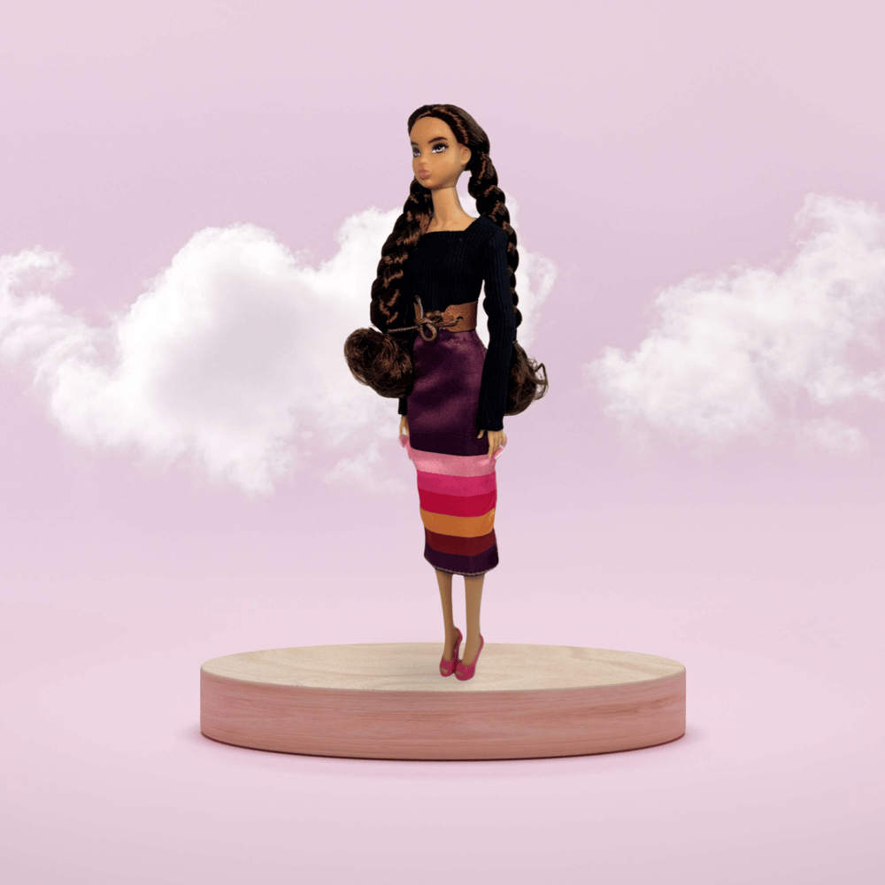 Image of Giizhik™ - INDIGENOUS RIBBON SKIRT DOLL