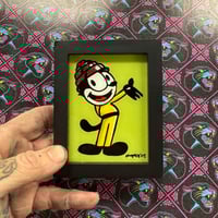Devo Felix mini glass painting