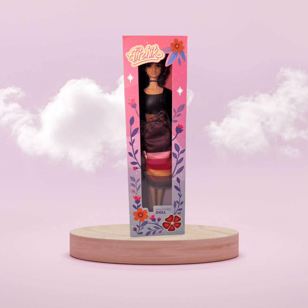 Image of Giizhik™ - INDIGENOUS RIBBON SKIRT DOLL