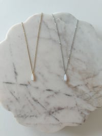 Image 2 of Fire Opal Necklace (Silver or Gold)