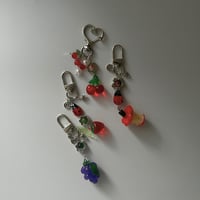 Image 1 of Fruit Charm Keychain | Book Lover Accessory for Bags & Totes