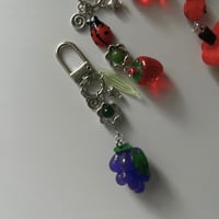 Image 2 of Fruit Charm Keychain | Book Lover Accessory for Bags & Totes