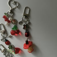 Image 3 of Fruit Charm Keychain | Book Lover Accessory for Bags & Totes
