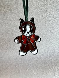 Image 4 of Boston gingerbread man red bow