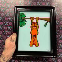 Hang in there Baby glass painting