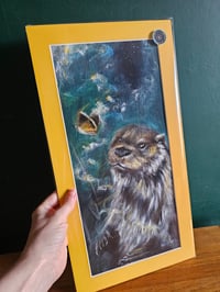 Image 2 of 'Magical Encounter' otter print.